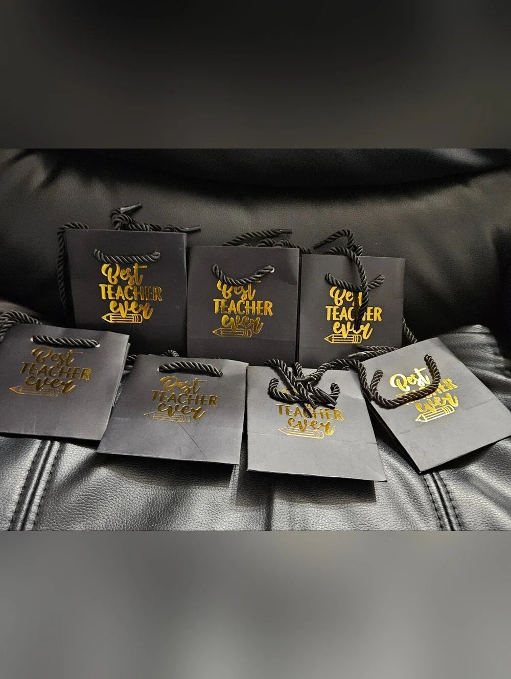 Black Gift Bags with Gold 